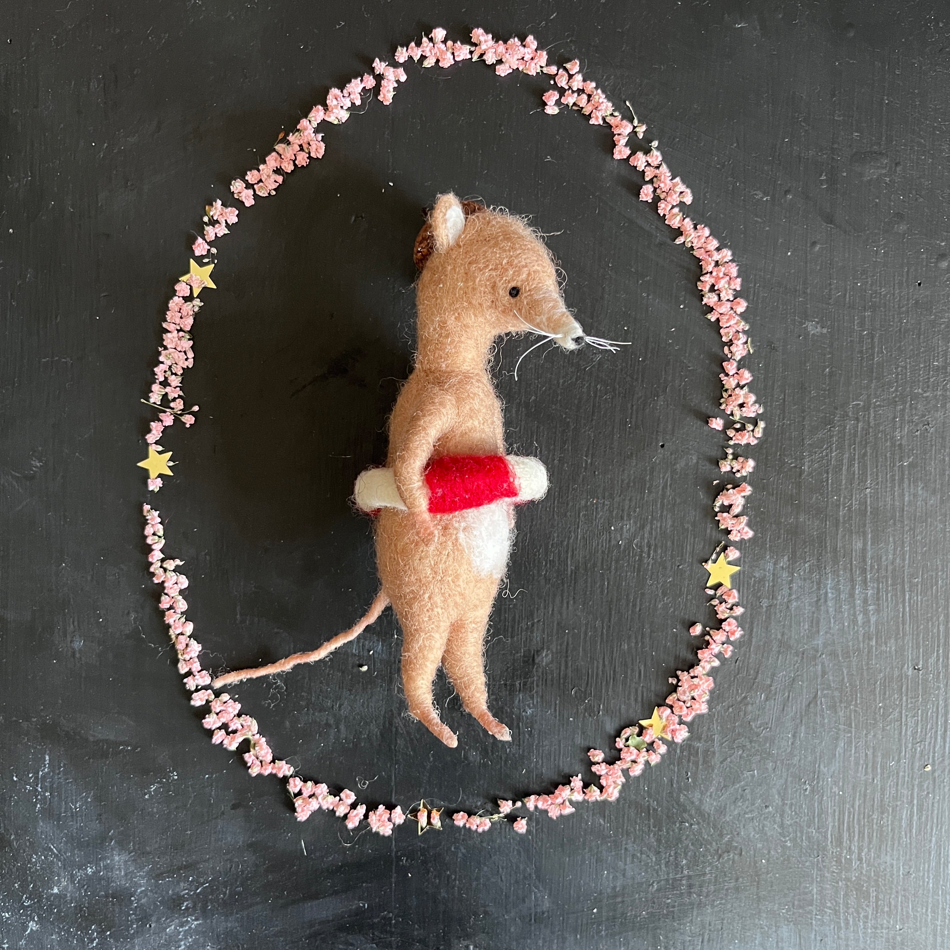 Maus mit Schwimmring