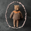 Teddy im kastanienbraunen Pullover