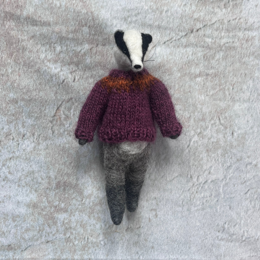 Dachs mit Pullover