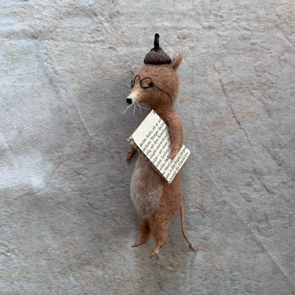 Maus mit Zeitung